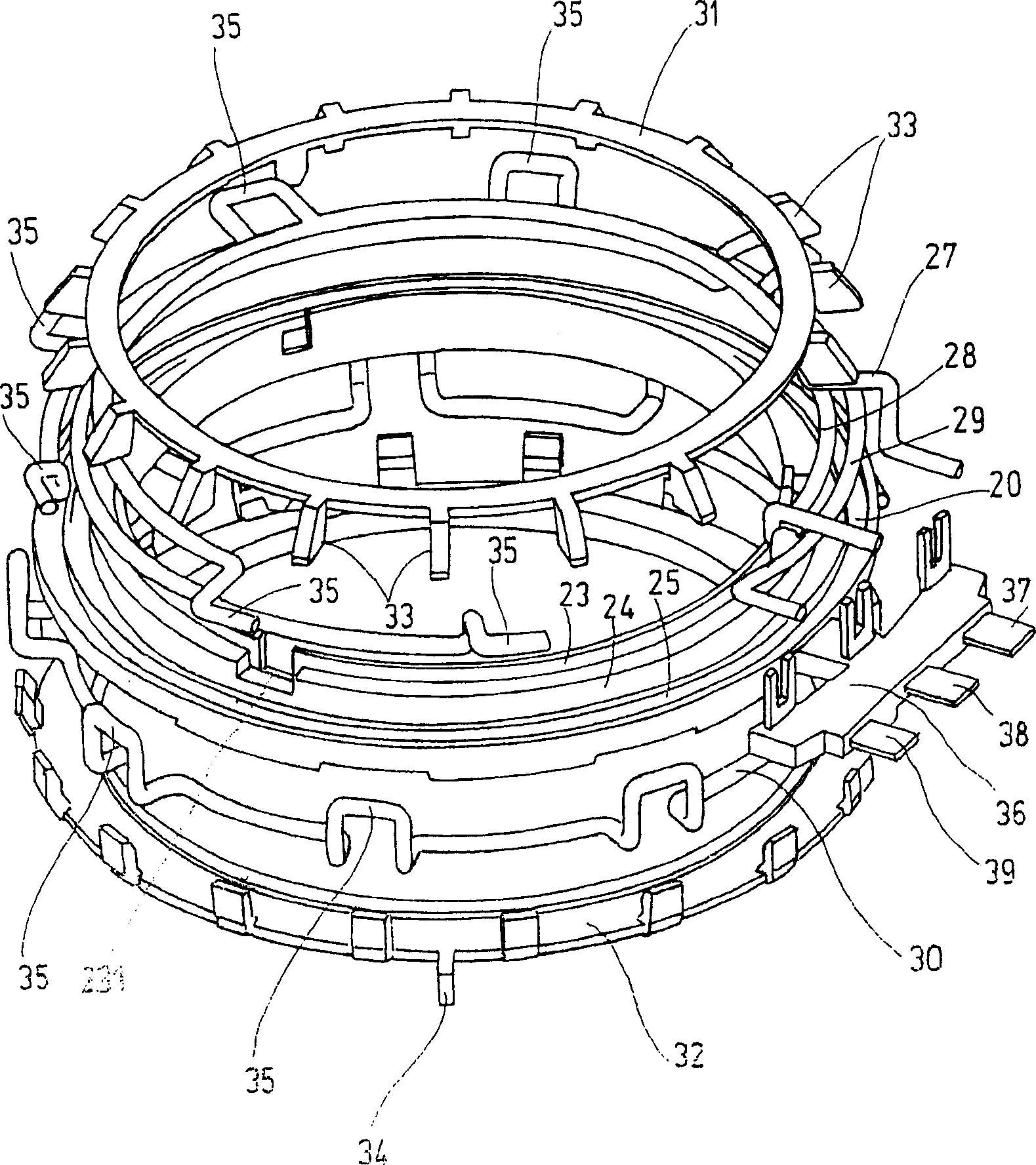 Connecting element for a winding of an electric machine