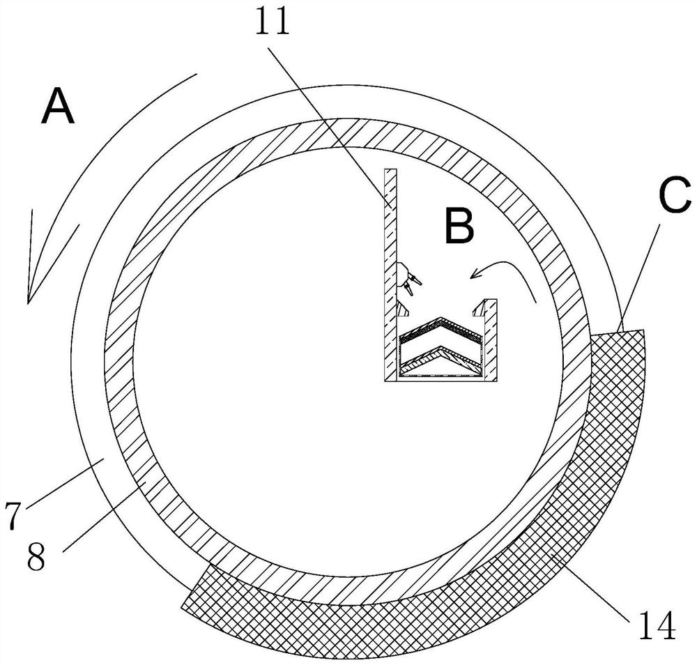 Magnetic separator for magnetic separation of household appliance parts and household appliance recovery device with magnetic separator