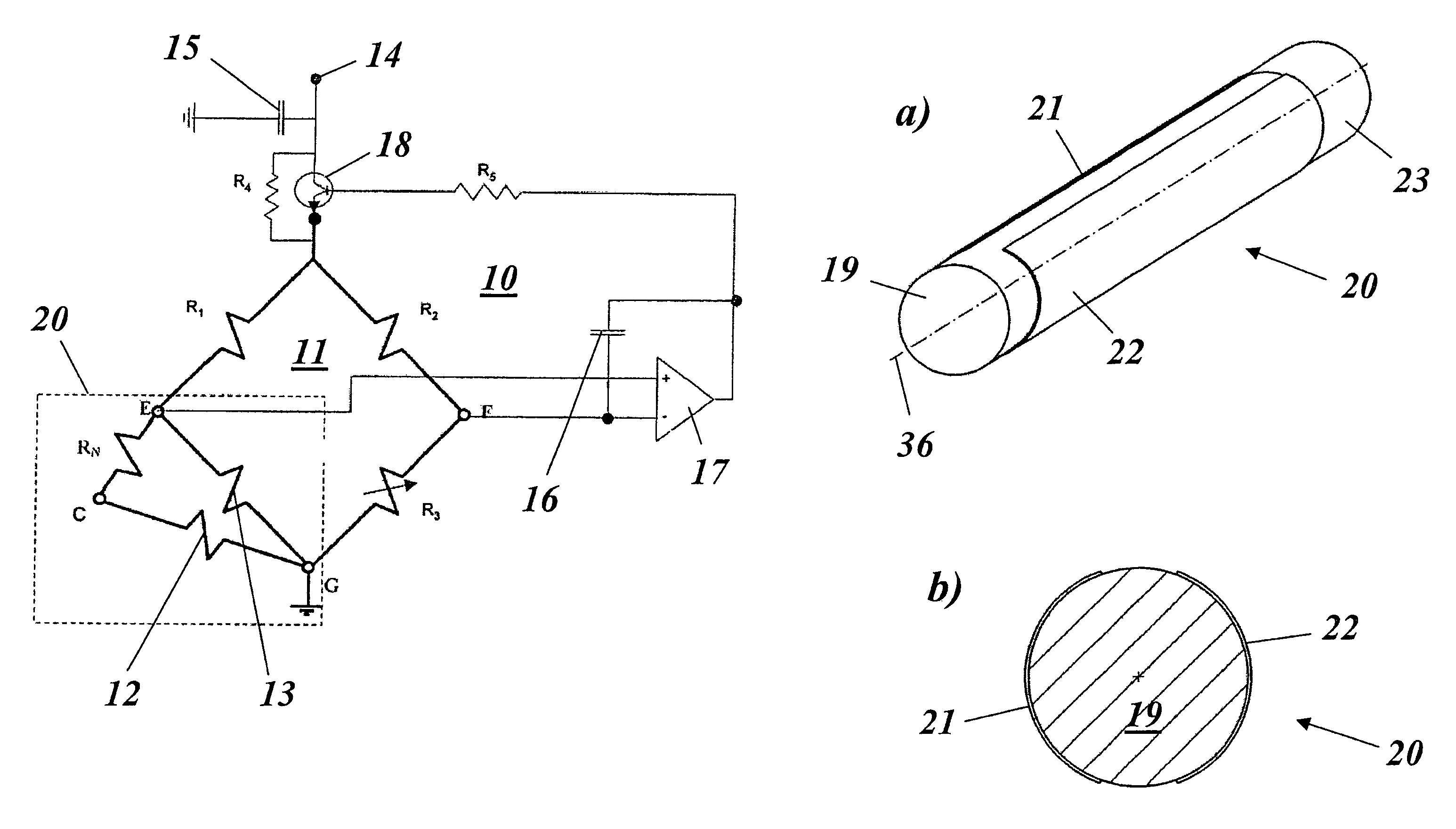 Apparatus for the rapid measurement of temperatures in a hot gas flow