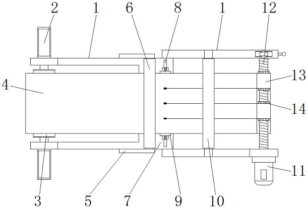 Cloth cutting mechanism of mask machine