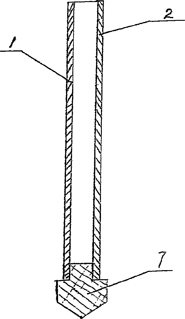 Column pile and sheet pile joined body construction method and its special equipment