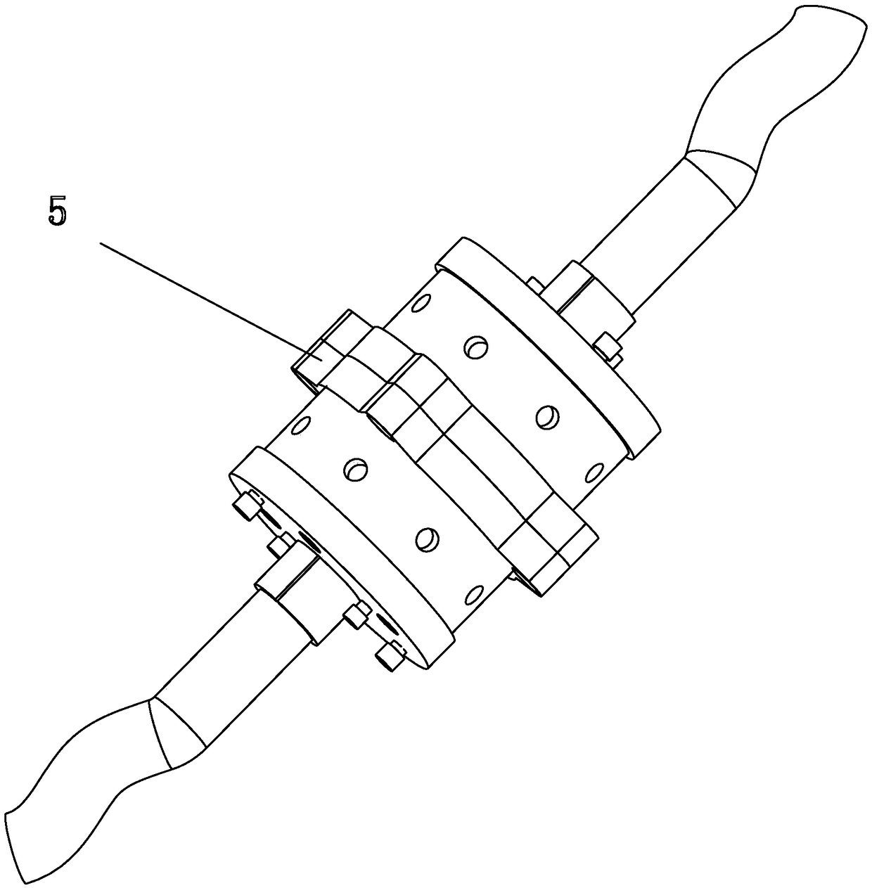 Quick locking and sealing device for hose