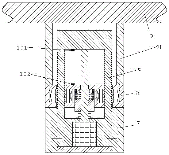 Lifting medical bearing device preventing over travel