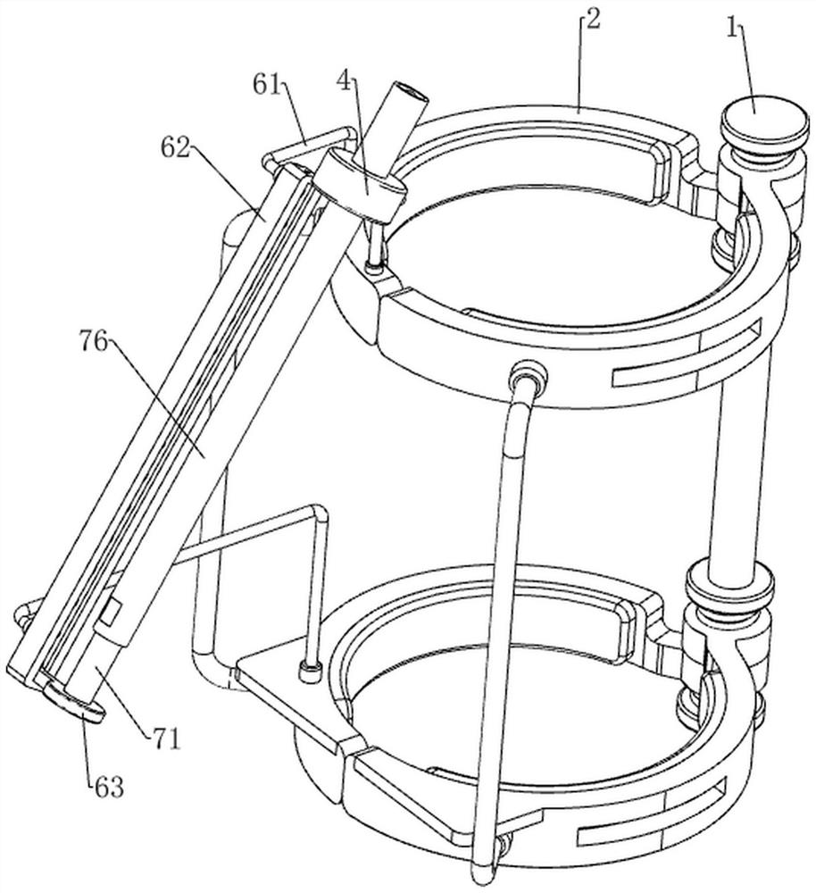 Tibia intercondylar spine fracture reduction fixing device