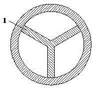 An internally supported hole-protecting pipe for gas pumping in soft coal seams and its preparation method