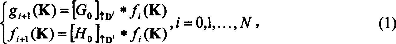 Multiple focus image fusing method based inseparable small wave frame change