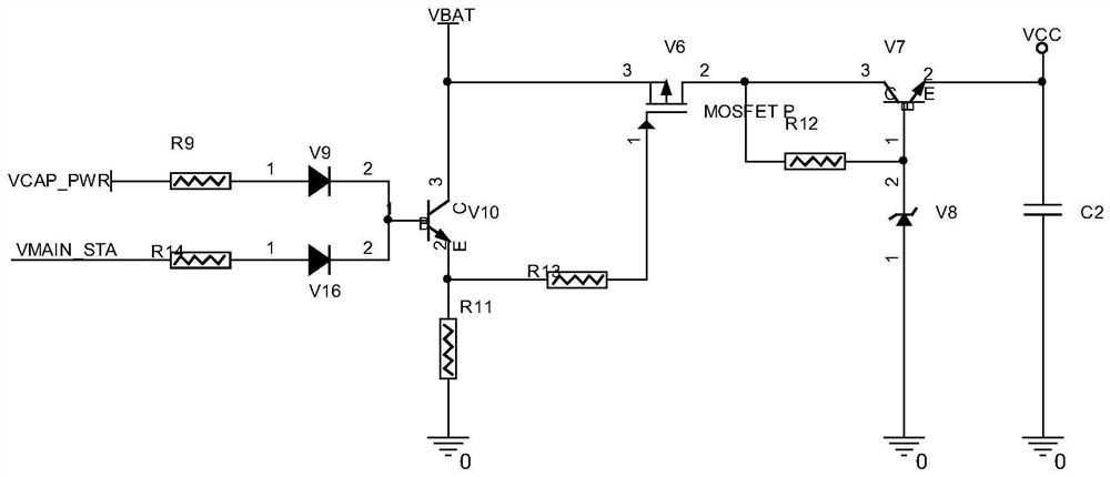 System and method for switching and off-line wakeup of double backup power supplies