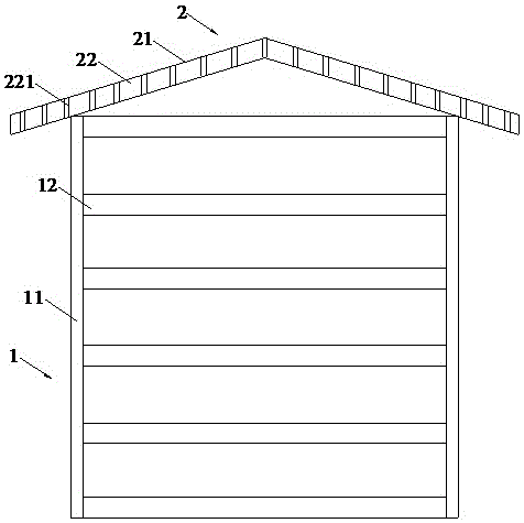 Metallic shelf with sunning prevention function