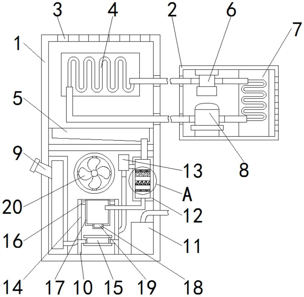 Laboratory humidity detection device with humidity adjusting function