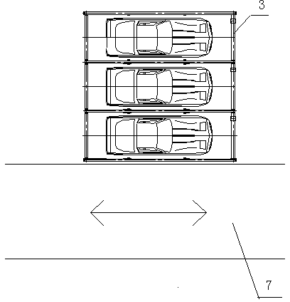 Crisscross stereoscopic parking equipment