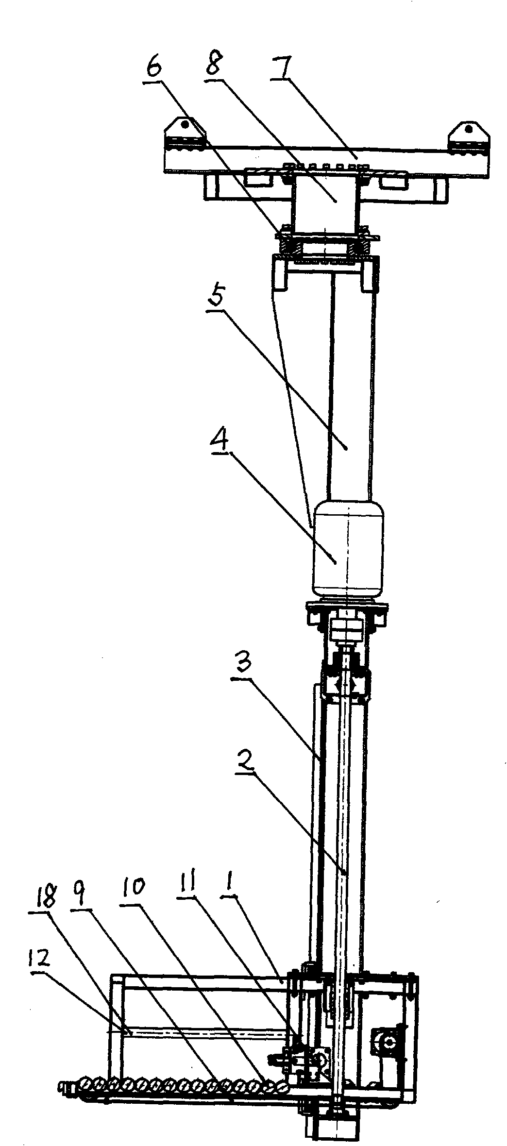 Mechanical arm of electric vehicle battery