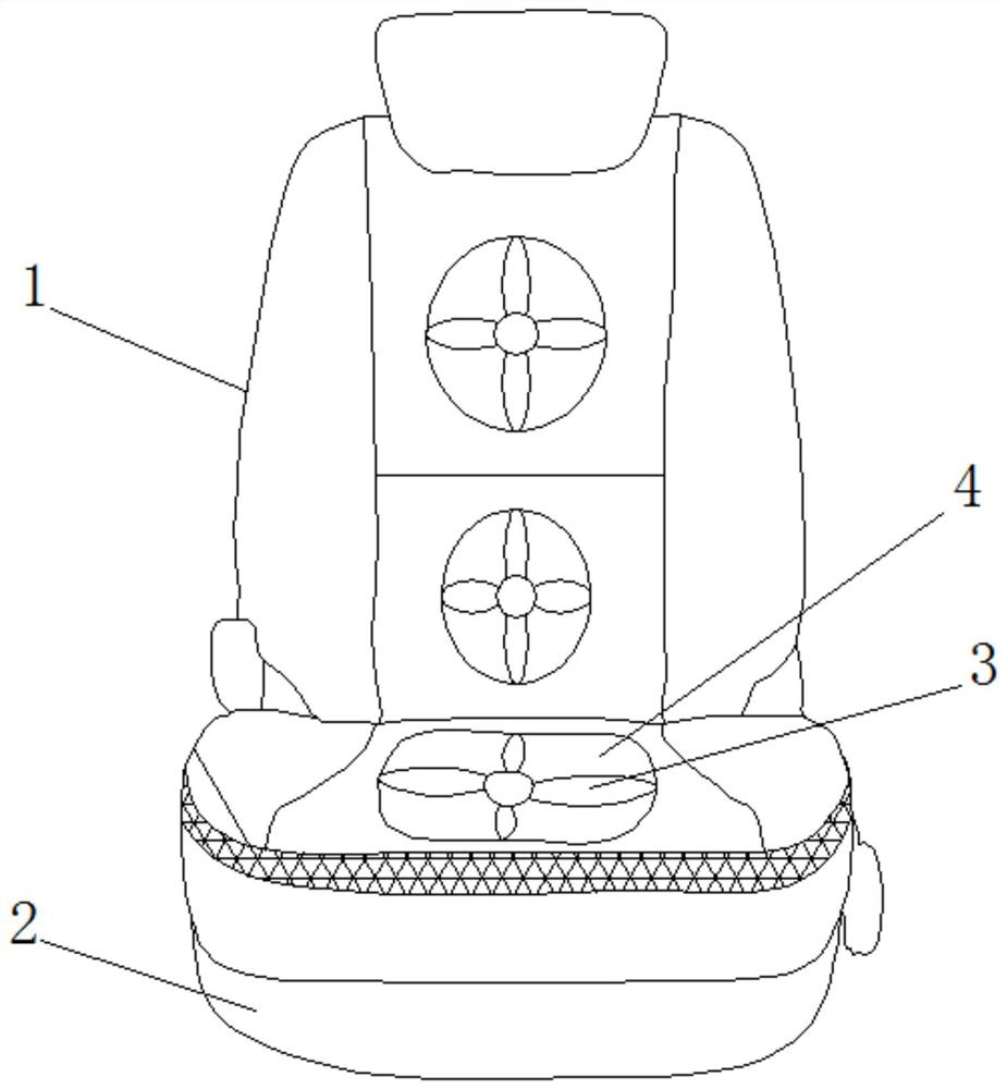 Automobile seat with drying and lifting functions