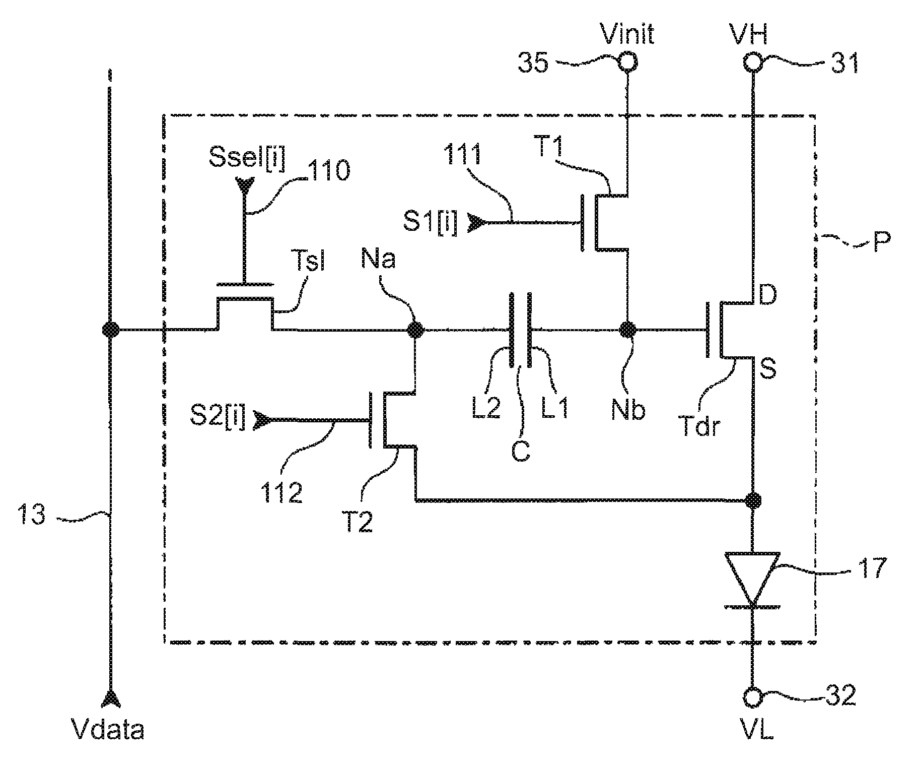 Electronic circuit, method of driving electronic circuit, electro-optical device, and electronic apparatus
