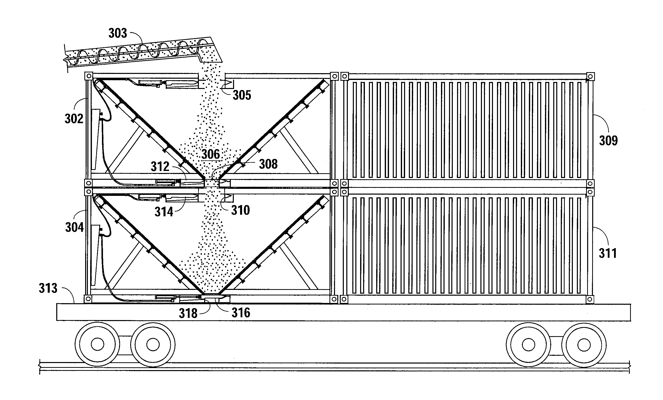 Method and Apparatus for Modifying a Cargo Container to Deliver Sand to a Frac Site
