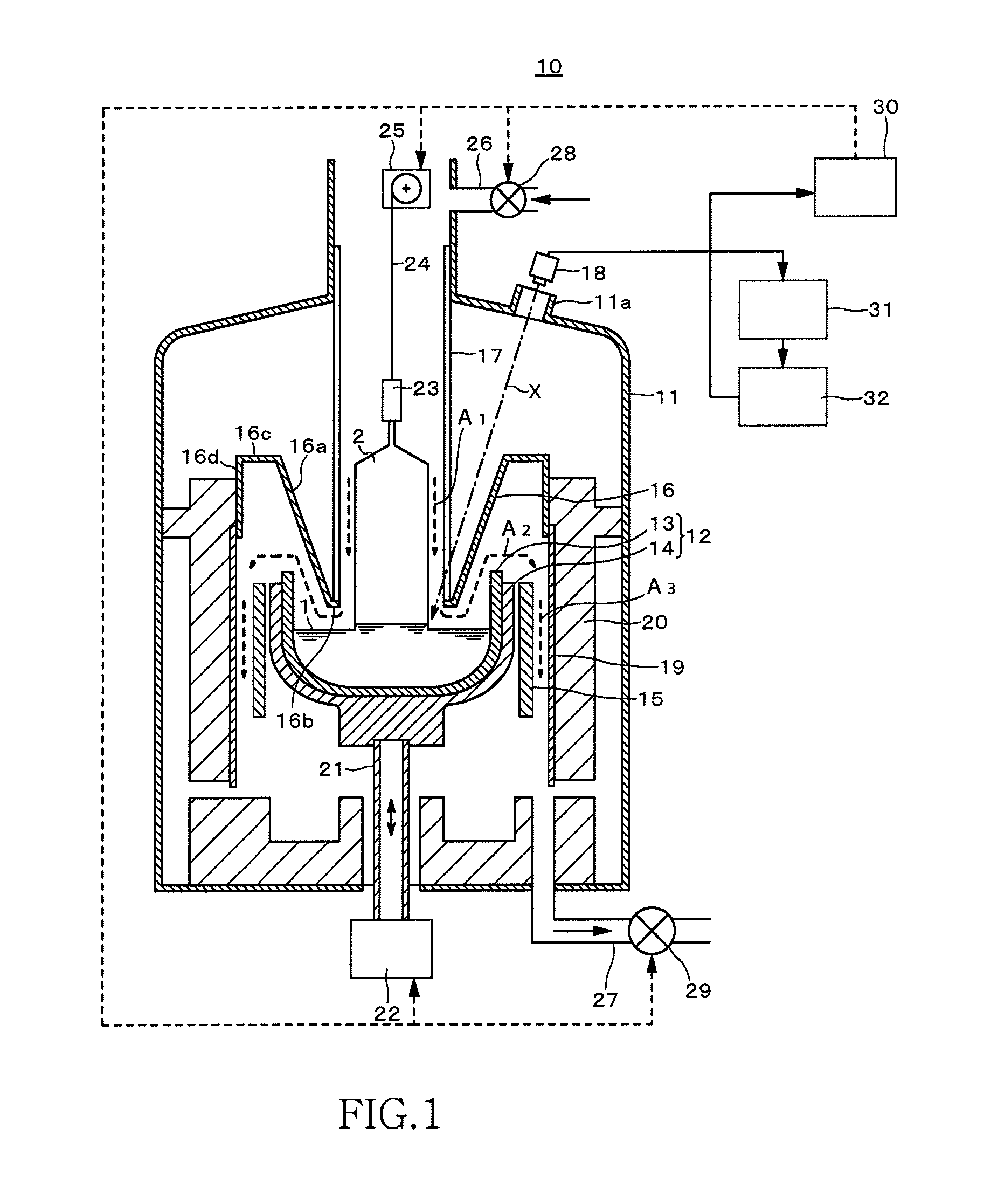 Silicon single crystal pull-up apparatus and method of manufacturing silicon single crystal