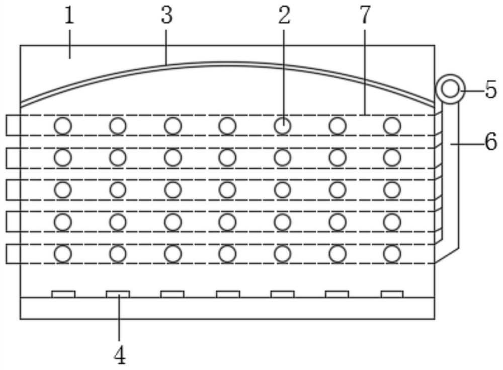 A multi-space planting frame with a three-dimensional structure