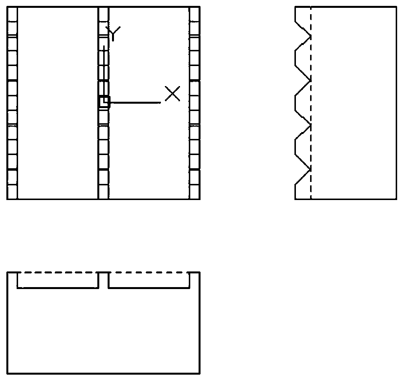 Triangular prism processing technology