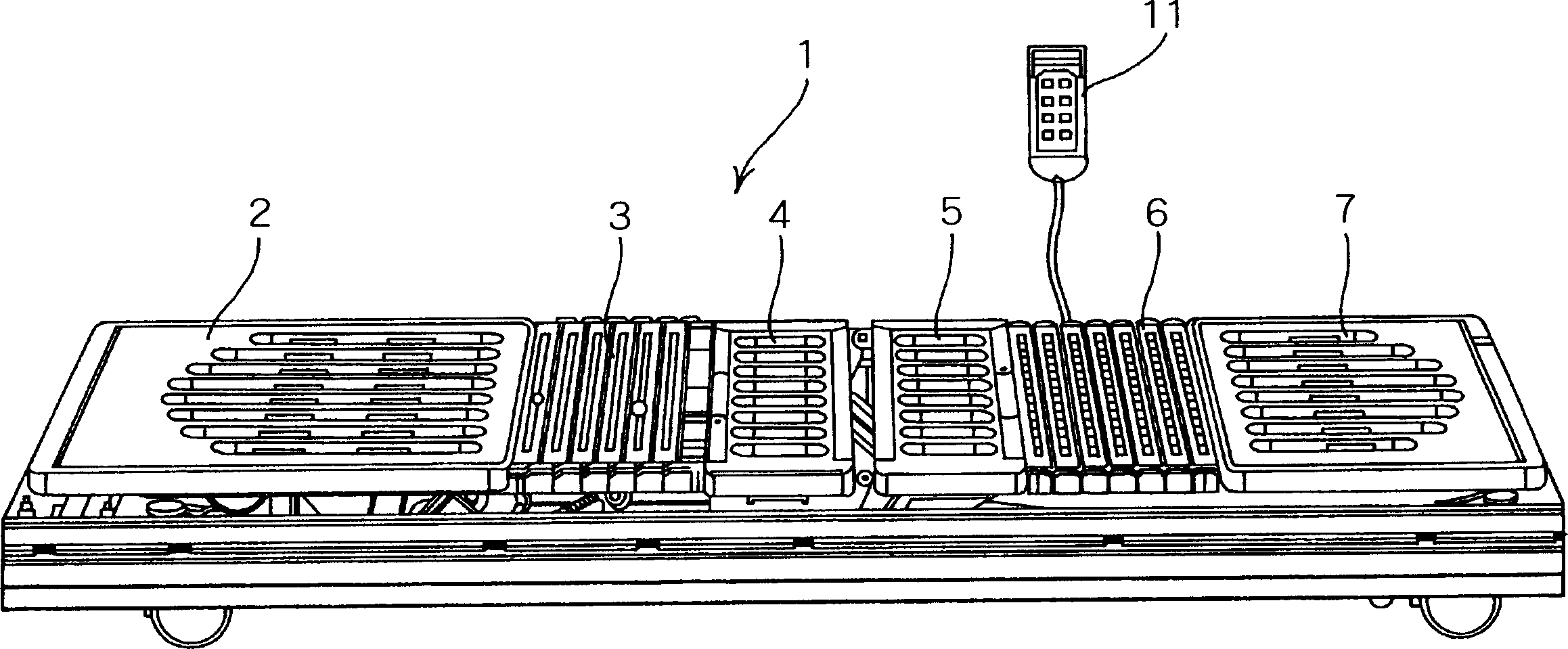 Electric bed and control device and its control method