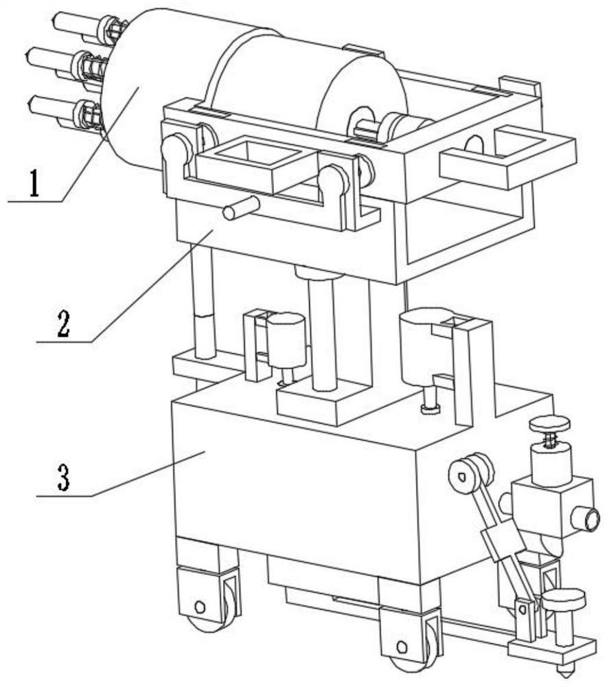 Explosive pre-buried hole punching equipment for building blasting