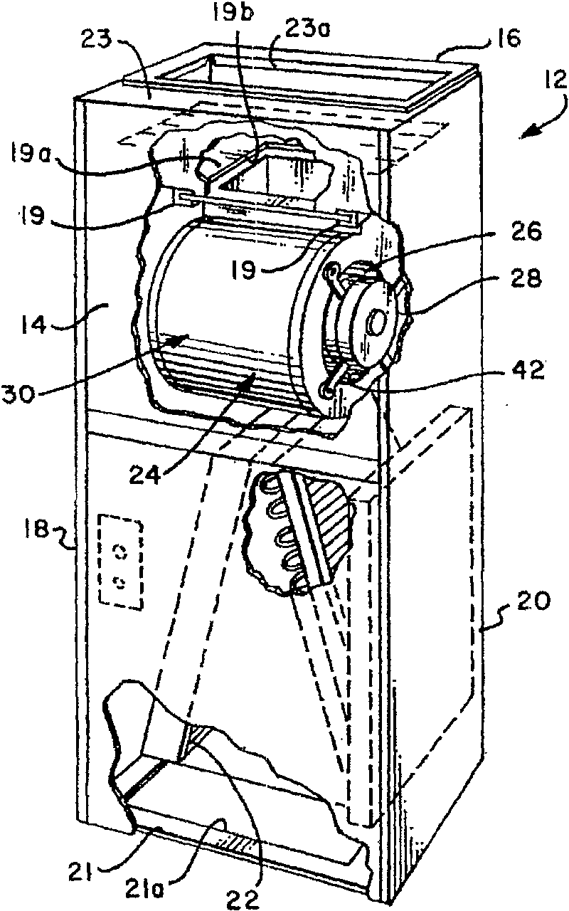 Blower housing and cabinet with improved blower inlet airflow distribution