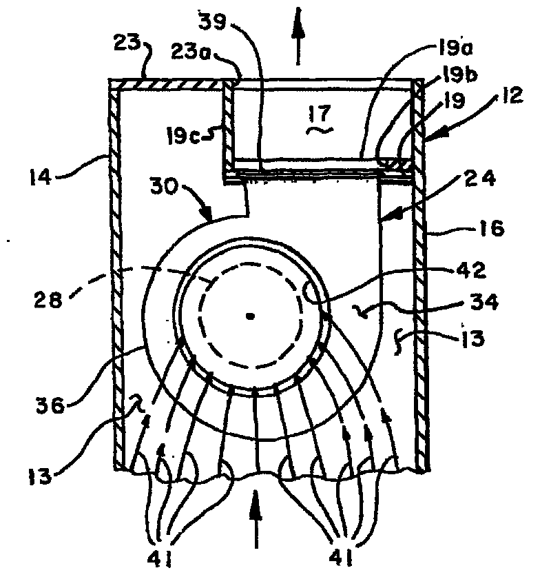 Blower housing and cabinet with improved blower inlet airflow distribution