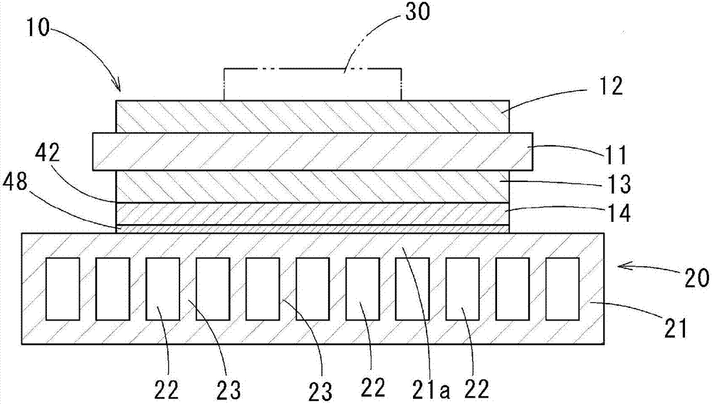 Substrate with cooler for power modules and method for producing same