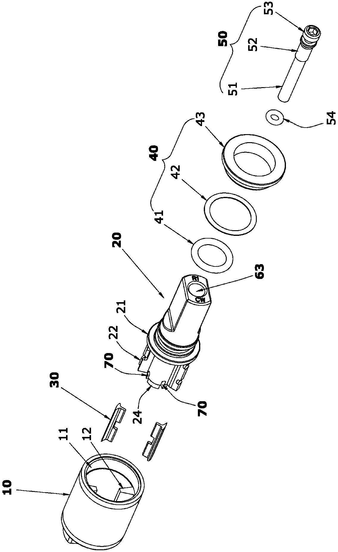 Hydraulic damp-adjustable rotating buffer