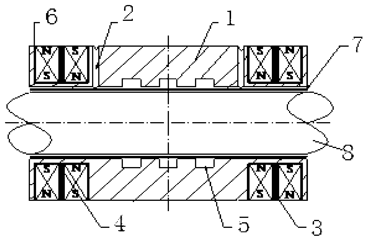 Slide bearing with grooves and lubricating method