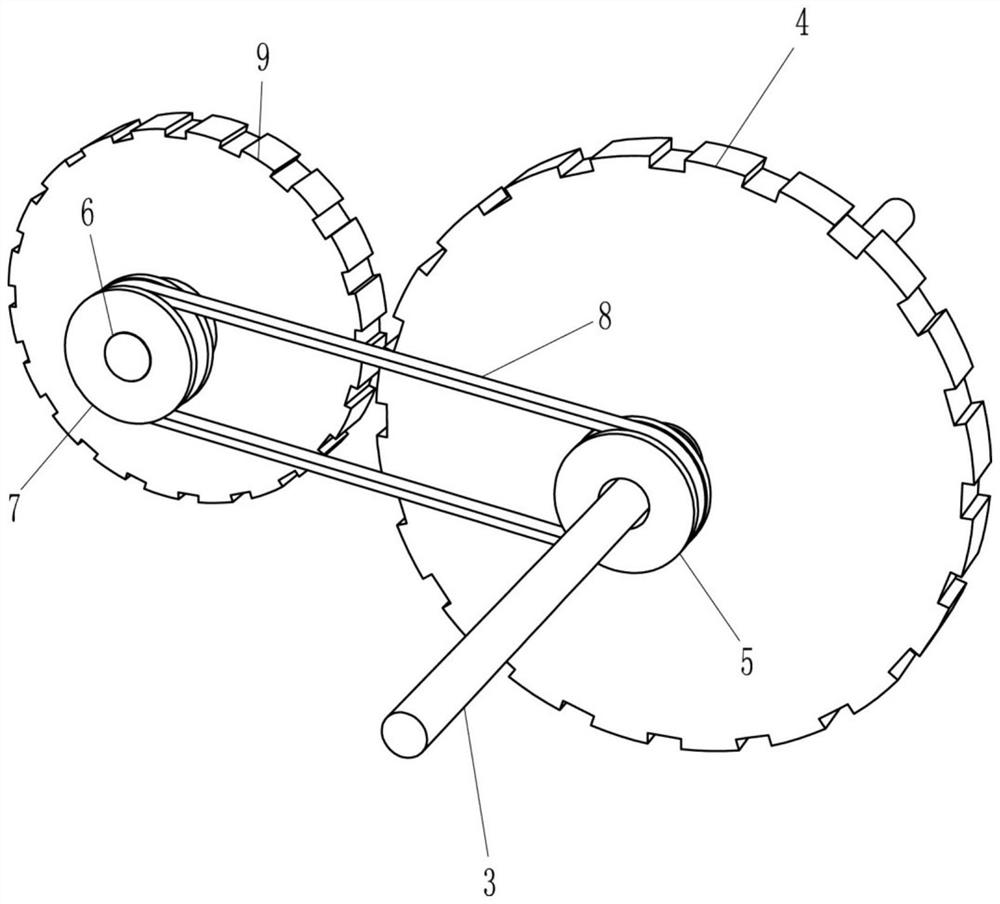 A wood slotting device for the production of student tables and chairs