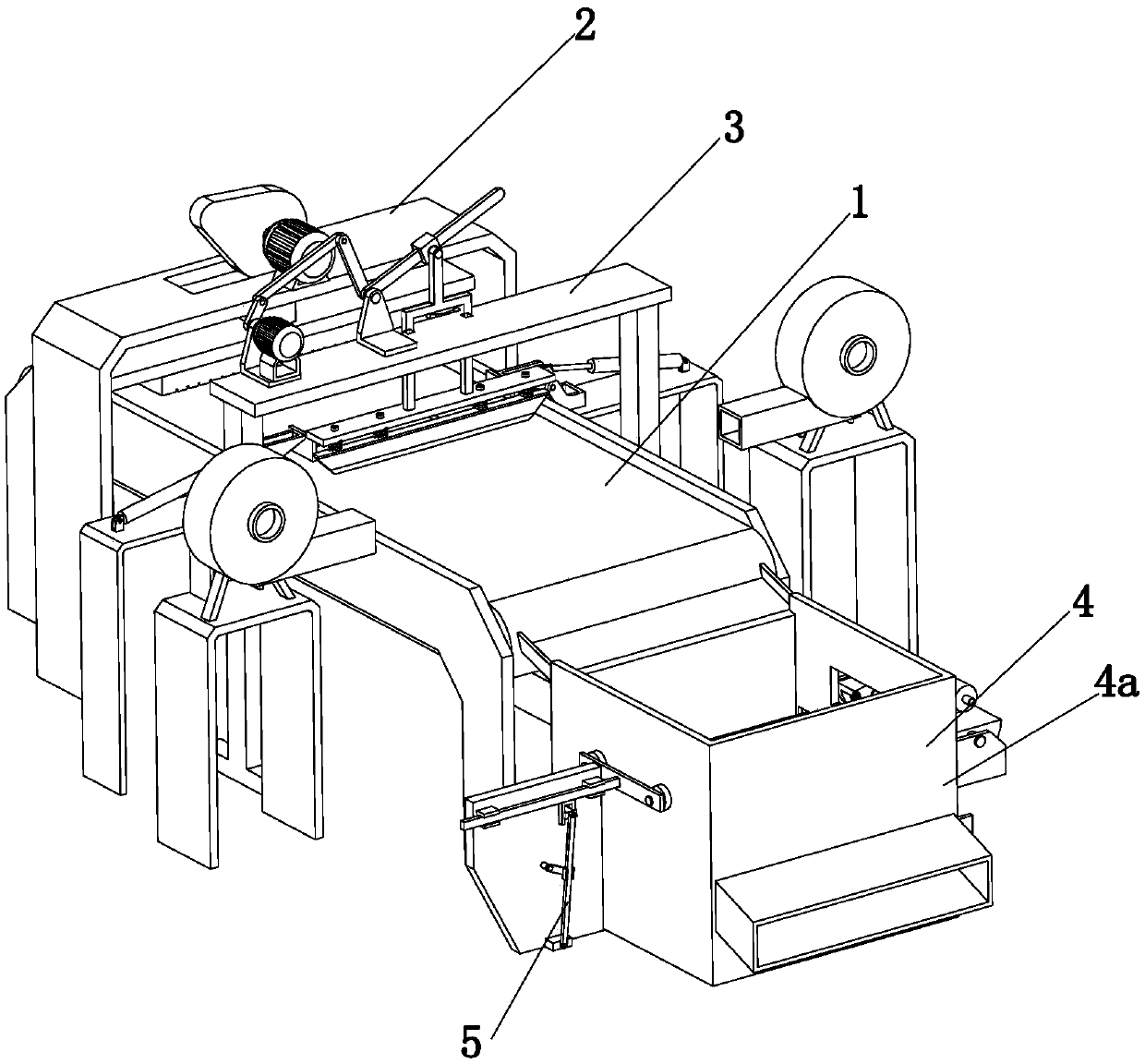 Working method of wastepaper processing device