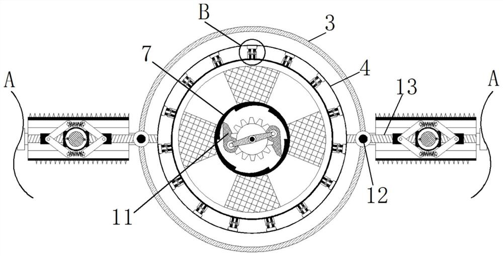 Water-permeable textile yarn roller capable of unidirectional rotation and capable of eliminating static electricity