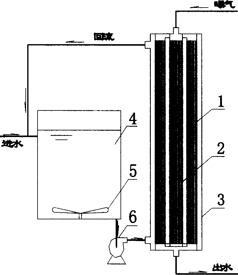 Membrane aeration and membrane separation coupled sewage treatment device and method