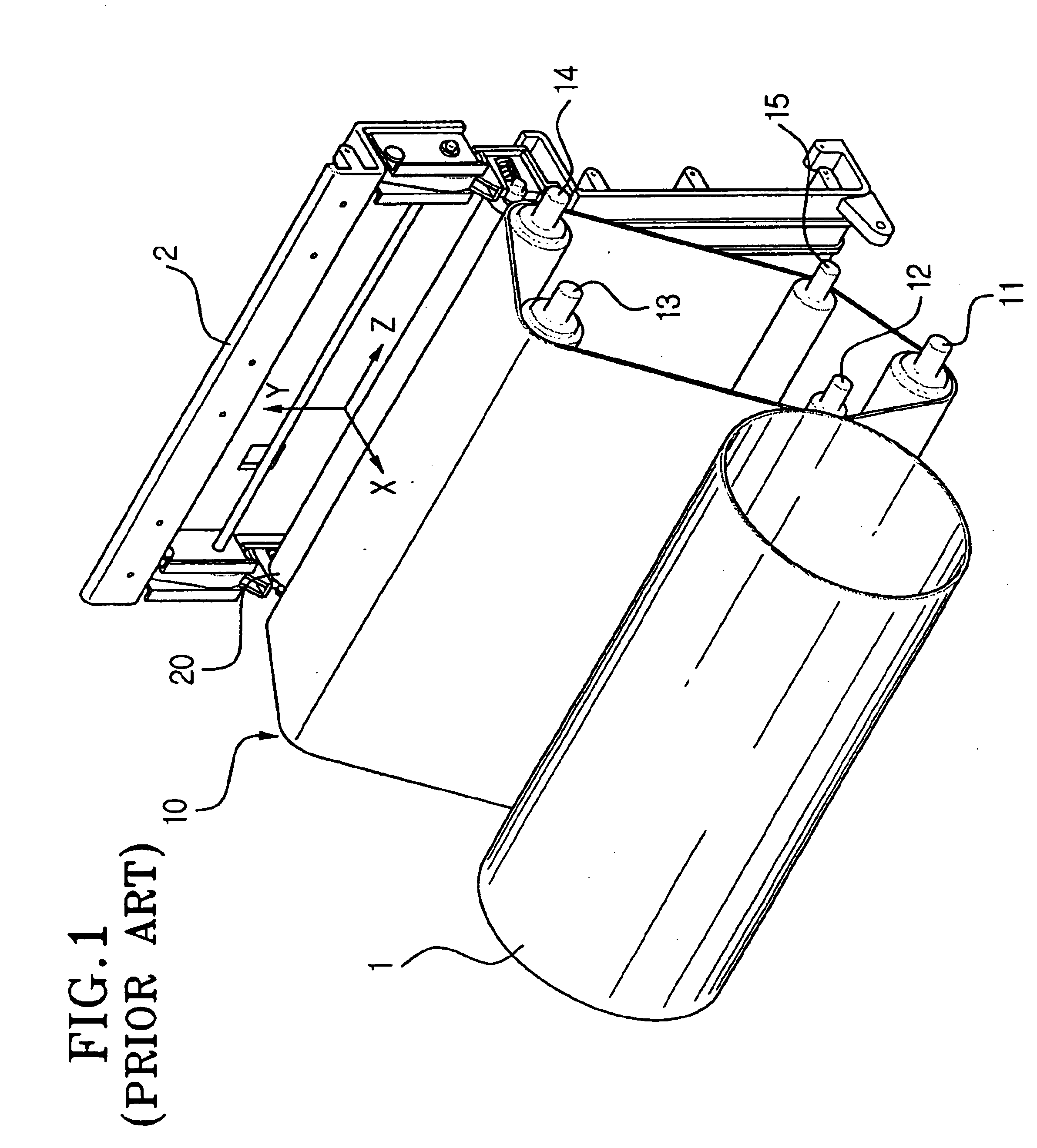 Transferring apparatus of color laser printer