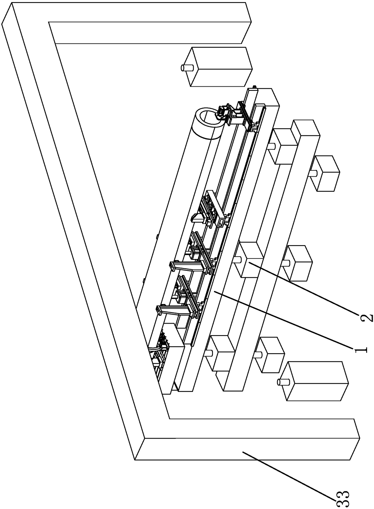 Punching mechanism used for manufacturing water tank of solar water heater