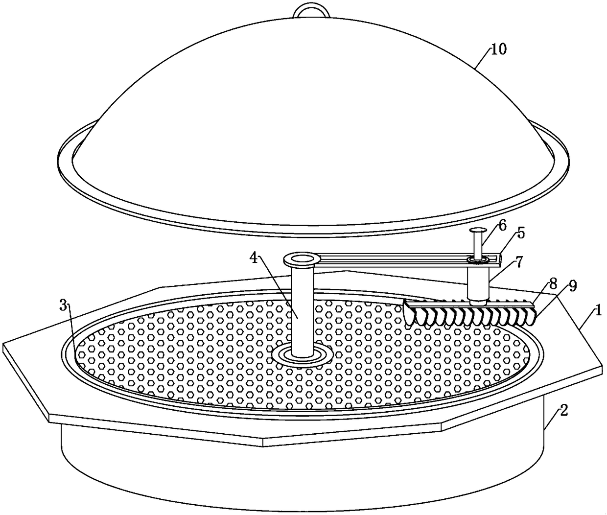 A kind of artificial slicing device for ginseng
