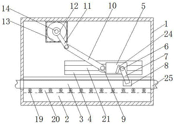 A conveying device for industrial equipment