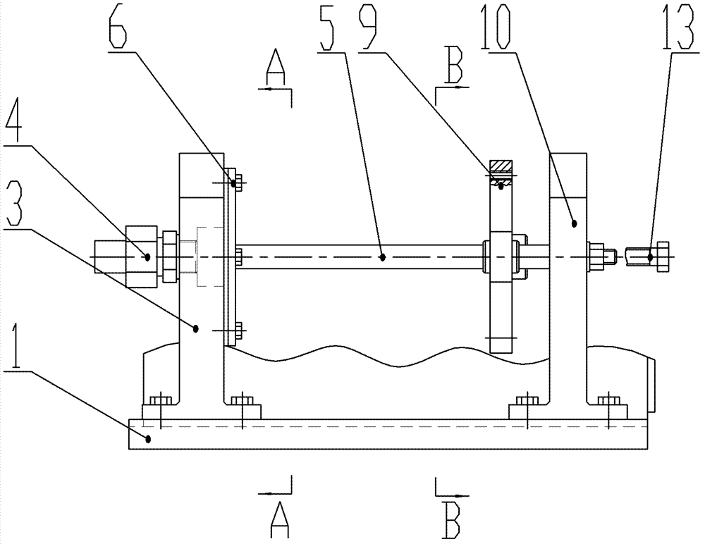 Detecting device for liquid flow of hollow turbine blade of combustion gas turbine