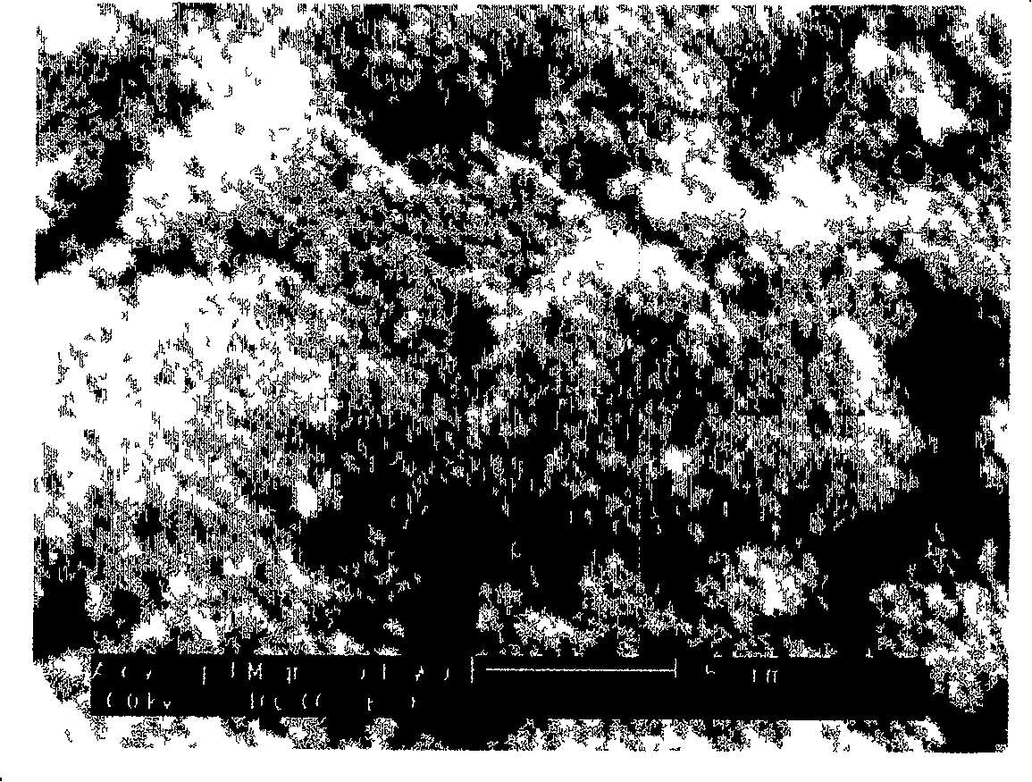 Tin-dioxide-base composite nano air-sensitive material and preparation method thereof