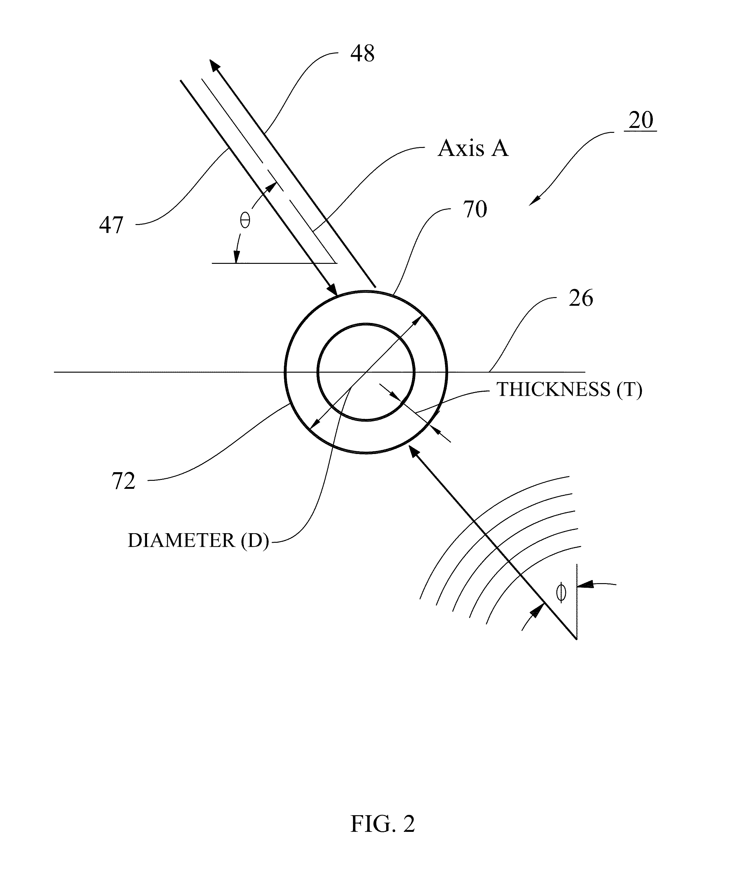 System for measuring vibrations occuring on a surface