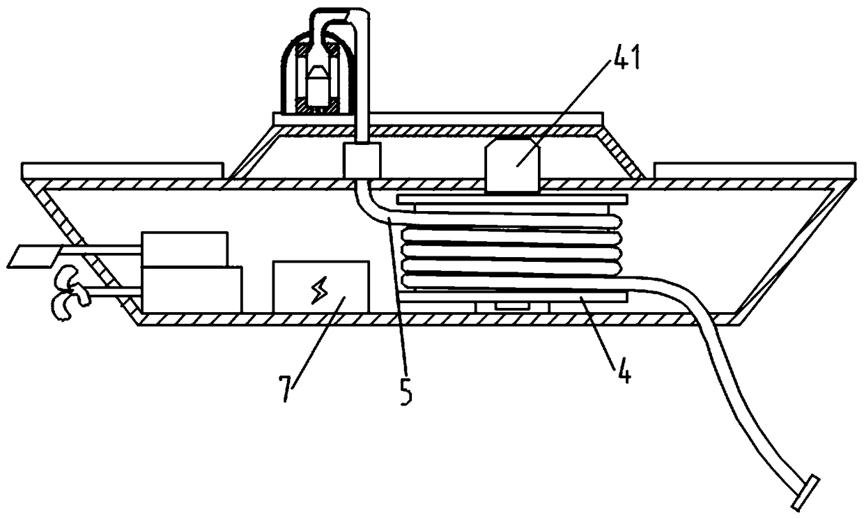 Floating-type snorkeling oxygen supply device