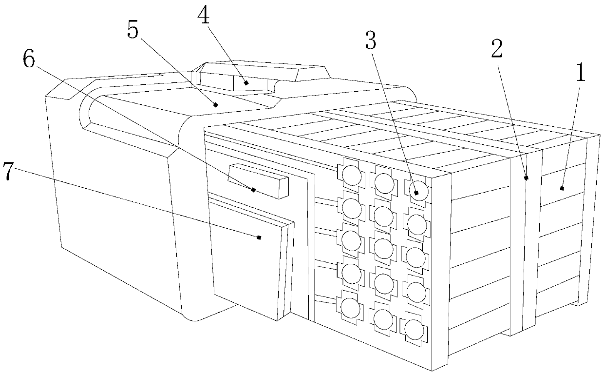 Ladder memory-less capacity expansion system for rated capacity of lithium iron phosphate battery pack