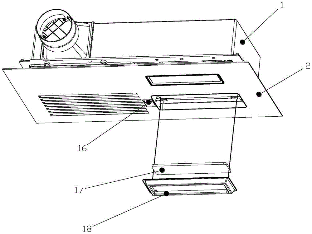 Ceiling embedded smart kitchen air conditioner