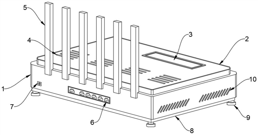 Router with high heat dissipation performance