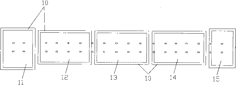 Method for constructing soft soil foundation continuous caisson