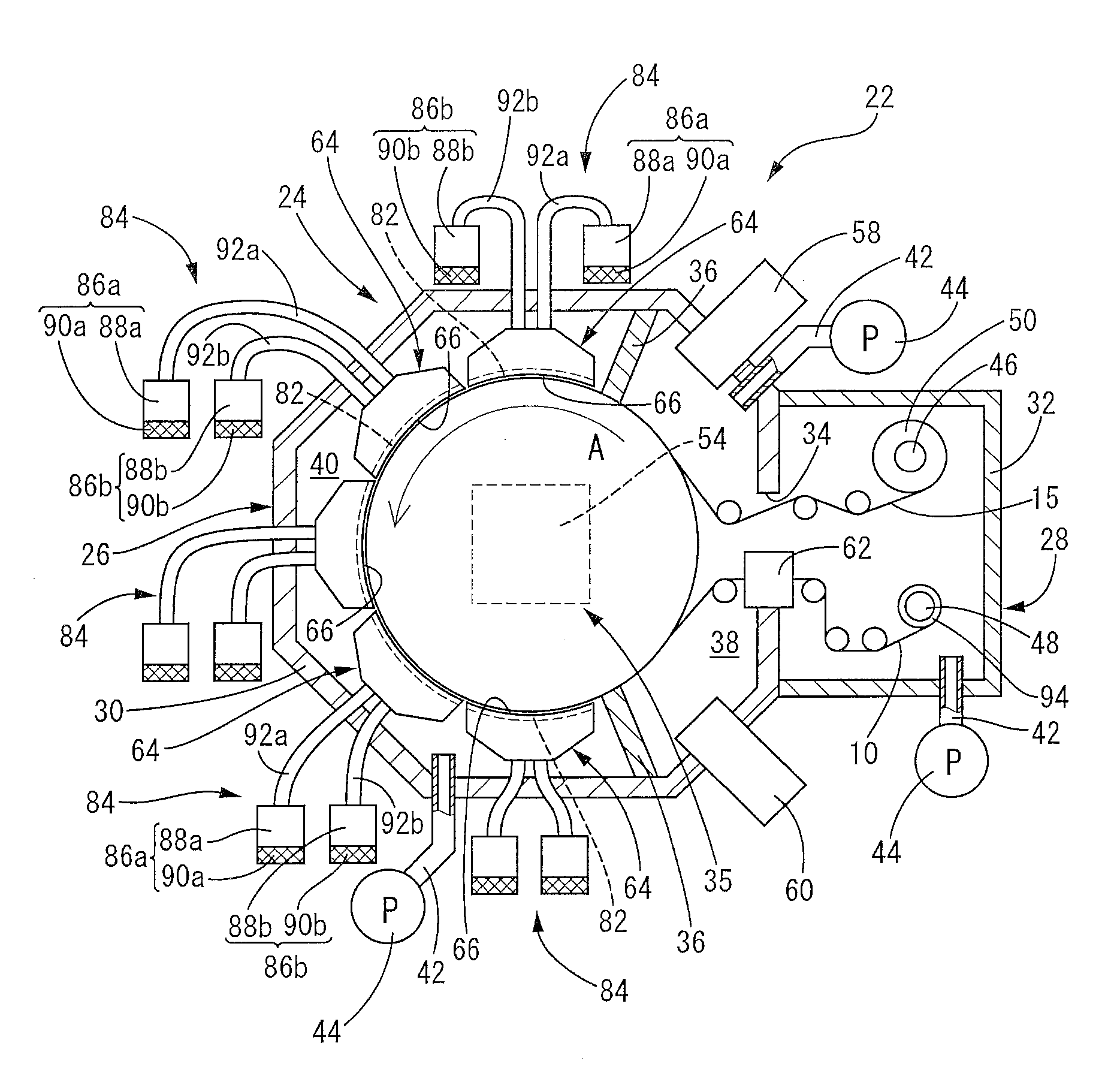 Apparatus for producing laminated body
