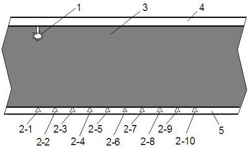 Method for determining effective monitoring distance of coal mine underground hydraulic fracturing microseism