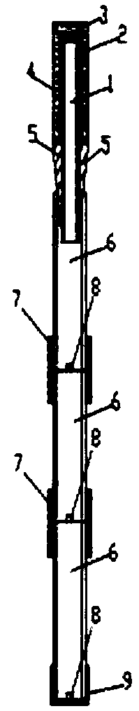 Detecting tube for maintenance and detection of highway engineering foundation pile