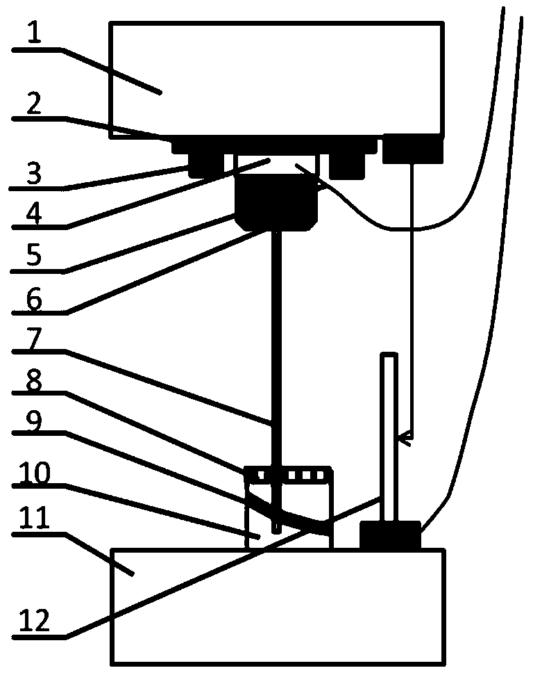 Probe test device and method for strength and structure testing of hard soil