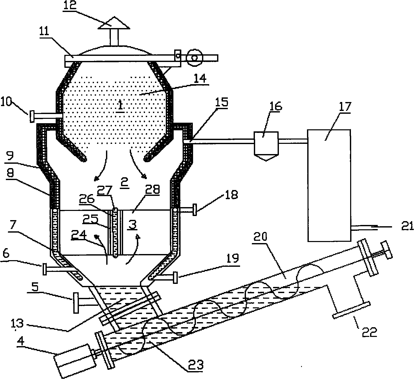 Energy-saving and emission-reducing device for coke dry quenching and energy-saving and emission-reducing coking process using same