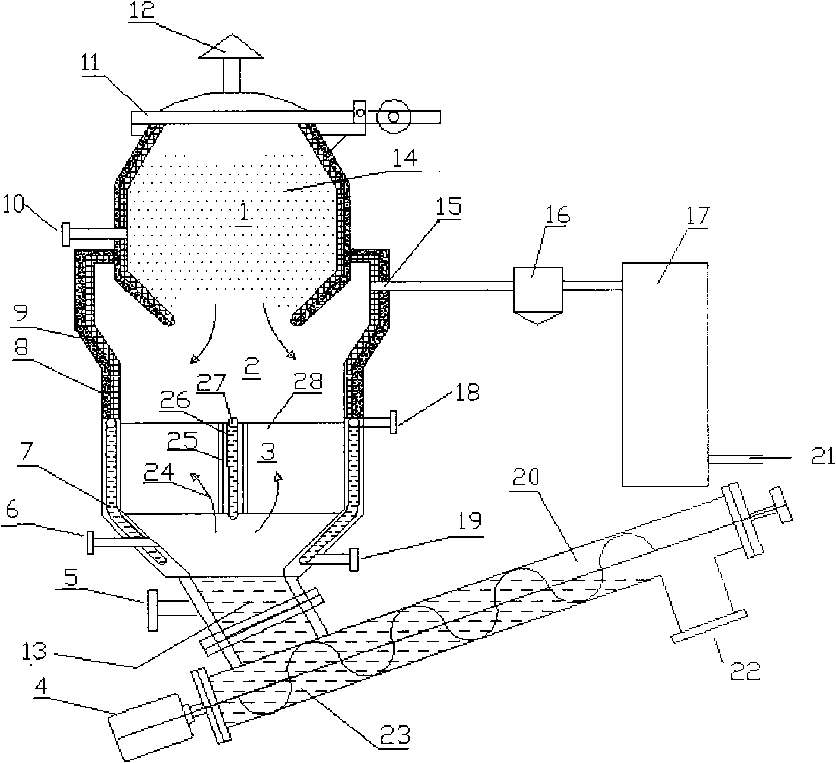 Energy-saving and emission-reducing device for coke dry quenching and energy-saving and emission-reducing coking process using same
